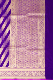 Purple Handloom Banarasi Katan Silk Saree 10074261