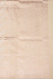 Beige Handloom Banarasi Katan Silk Saree 10074269