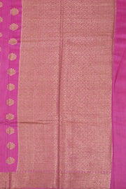 Pink Handloom Banarasi Muga Silk Saree 10074270