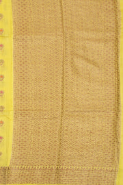 Yellow Handloom Banarasi Muga Silk Saree 10074271