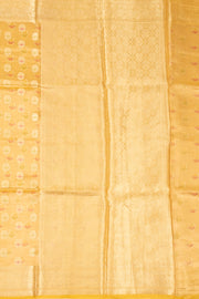 Yellow Banarasi Tissue Silk Saree 10074283
