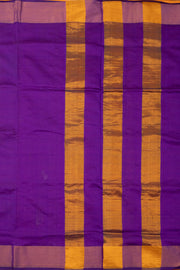 Pumpkin Orange Handloom Kanchi Silk Cotton Saree 10078091