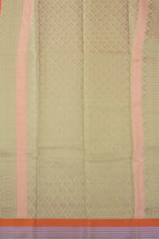 Peach South Tissue Silk Cotton Saree 10073576