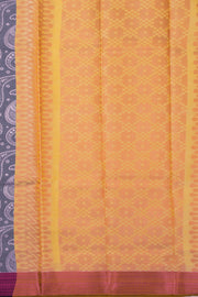 Grey South Tissue Silk Cotton Saree 10073579