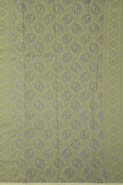 Pea Green South Silk Cotton Saree 10073601