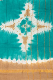 Blue Handcrafted Sungudi Cotton Saree 10074464