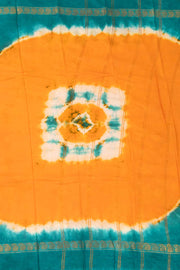 Yellow Handcrafted Sungudi Cotton Saree 10074465