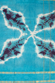 Purple Handcrafted Sungudi Cotton Saree 10074928