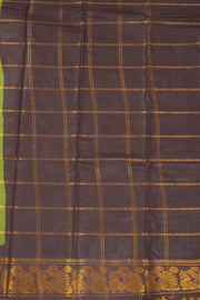 Green Handcrafted Sungudi Cotton Saree 10077096