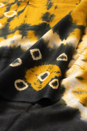 Yellow Handcrafted Sungudi Cotton Saree Without Blouse 10077112