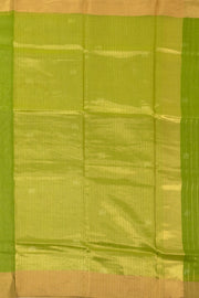 Green Chanderi Silk Cotton Saree 10075374