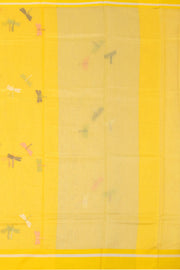 Yellow Chanderi Silk Cotton Saree 10075376