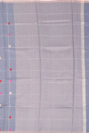 Grey Chanderi Silk Cotton Saree 10075379