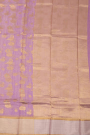 Lavender Chanderi Jaal Design Silk Saree 10075387