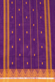 Purple Handloom Chettinad Cotton Saree 10072595