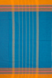 Blue Handloom Chettinad Cotton Saree 10072636