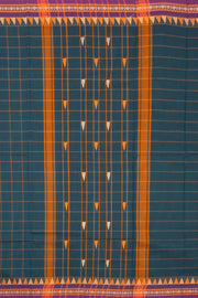 Green Handloom Chettinad Cotton Saree 10072644