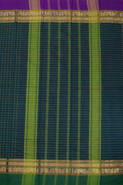 Green Handloom Chettinad Cotton Saree Without Blouse 10075063