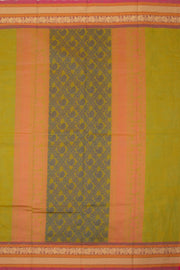 Green Handloom Chettinad Cotton Saree 10075068