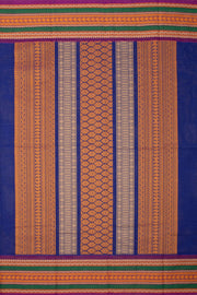 Blue Handloom Chettinad Cotton Saree 10075069