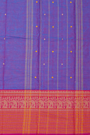 Purple Handloom Chettinad Cotton Saree 10075073