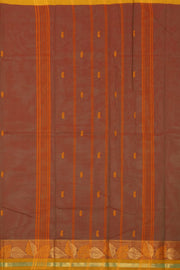 Maroon Handloom Chettinad Cotton Saree 10075075