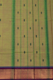 Green Handloom Chettinad Cotton Saree 10075089