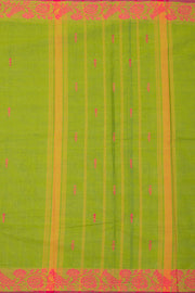 Green Handloom Chettinad Cotton Saree 10075090