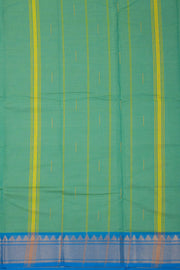 Blue Handloom Chettinad Cotton Saree 10075093