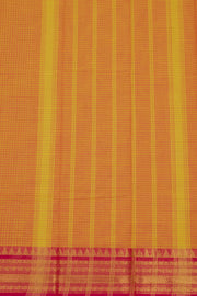 Yellow Handloom Chettinad Cotton Saree 10075098