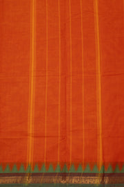 Orange Handloom Chettinad Cotton Saree 10075102