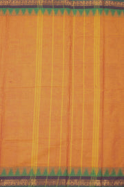 Orange Handloom Chettinad Cotton Saree 10075103