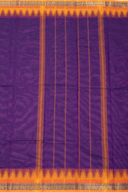 Purple Handloom Chettinad Cotton Saree 10075105