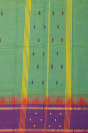 Green Handloom Chettinad Cotton Saree 10075107