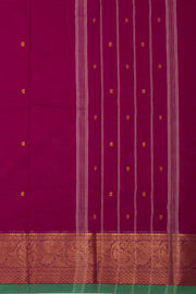 Magenta Handloom Chettinad Cotton Saree 10075110