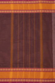Brown Handloom Chettinad Cotton Saree 10075115