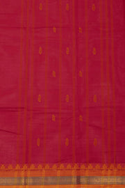 Red Handloom Chettinad Cotton Saree 10075117