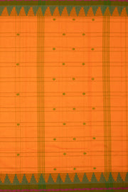 Yellow Handloom Chettinad Cotton Saree Without Blouse 10075131