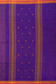 Purple Handloom Chettinad Cotton Saree Without Blouse 10075132