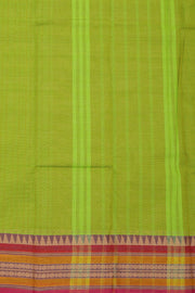 Green Handloom Chettinad Cotton Saree Without Blouse 10075146