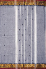 Grey Handloom Chettinad Cotton Saree Without Blouse 10075152