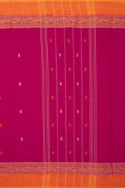 Pink Handloom Chettinad Cotton Saree Without Blouse 10075169