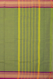 Green Handloom Chettinad Cotton Saree Without Blouse 10075170