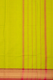 Green Handloom Chettinad Cotton Saree Without Blouse 10075172
