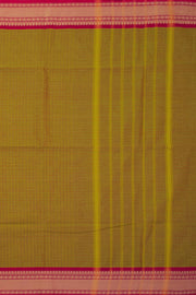 Green Handloom Chettinad Cotton Saree Without Blouse 10075173