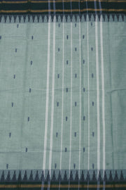 Green Handloom Chettinad Cotton Saree Without Blouse 10075192