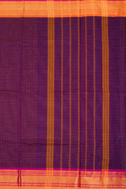 Purple Handloom Chettinad Cotton Saree 10075815