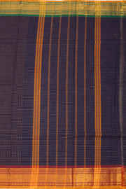 Blue Handloom Chettinad Cotton Saree 10075816