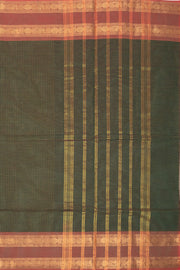 Green Handloom Chettinad Cotton Saree 10075882