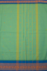 Green Handloom Chettinad Cotton Saree 10075889